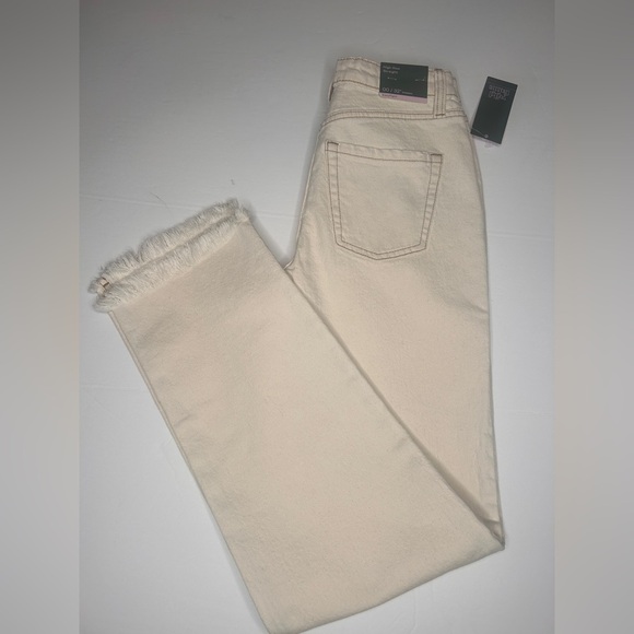 wild fable Denim - Women's High Rise Straight Cream Jeans, Sz.00, Wild Fable, 32” inseam